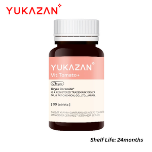 Yukazan Vit Tomato+ 30 tabletas de Malaysia Alta Calidad Aclarante Hidratación Profunda Cuidado de la Piel - Product Image 1