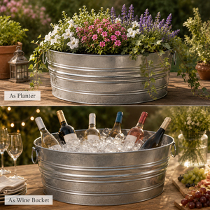 17 Gallon Galvanized Iron Round Tub - Product Image 6