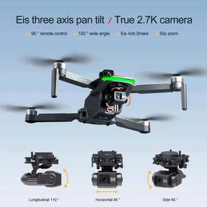 โดรน S155 ระดับมืออาชีพ สำหรับการใช้งานเชิงพาณิชย์ ระบบ FPV ความละเอียด 8K พร้อม GPS พับเก็บได้ กล้อง HD คู่ ระยะบิน 4 กม. ความเร็ว 5 ม./วินาที ผลิตจากพลาสติกและโพลิเมอร์ สำหรับใช้งานเชิงพาณิชย์ - Product Image 2