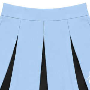 Ensemble deux pièces d'uniforme de cheerleading bleu clair personnalisé par le fabricant, tenue de performance athlétique avec jupe plissée - Product Image 3