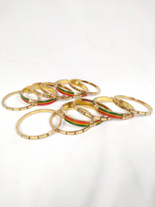 HZ0010 Hot Selling Chinese Style Enamel Painted brass Bracelet New Oil Drop Opening Design Tourist Attractions Fashion Bangles - Product Image 2