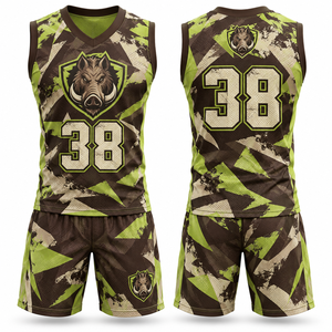 Conjunto de Uniforme de Baloncesto Atlético: Camiseta y Pantalones Cortos de Fácil Cuidado con Paneles Laterales de Contraste, Ideal para Torneos, Juegos Escolares, Ligero - Product Image 6