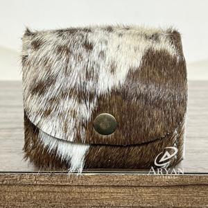 Monederos de piel auténtica hechos a mano con pelo, monederos pequeños y bonitos de piel, accesorio de moda para viaje, para monedas y llaves - Product Image 1