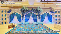 Panneaux laser décoratifs d'extérieur pour la cérémonie Haldi Mehendi, toile de fond personnalisée pour photomaton Mehndi, panneaux de toile de fond pour événements de mariage