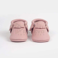 RELEVO INDUSTRIES Chaussures pour bébé premiers pas, dessus en cuir, semelle souple et flexible en cuir véritable, antidérapante, confortable, en coton