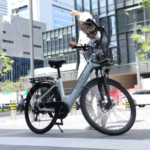 VOMO CS20 Steel Frame 7-Speed Electric <b>City</b> <b>Bike</b> for Women Urban Commuting - Product Image 4