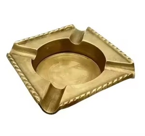 Cendrier en métal finition classique, cendrier profond, porte-cendres de cigarette, résistant au vent, pour l'extérieur et l'intérieur, accessoire de table pour fumeurs - Product Image 3