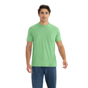 Camiseta Unisex de Lona Lisa para Streetwear, de Algodón, Manga Corta, Cuello Redondo, Suave, Cómoda, Transpirable, Básica para Imprimir - Product Image 2