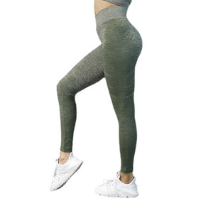 Women Seamless Sports Bra Set Racerback High Waist Leggings Yoga Activewear Solid Green Medium Support Workout Wear - Product Image 3