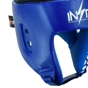 หมวกป้องกันศีรษะสำหรับฝึกซ้อมมวยแบบเปิดหน้า ดีไซน์ยอดเยี่ยม ผลิตจากหนัง PU บุโฟมหลายชั้น - Product Image 4