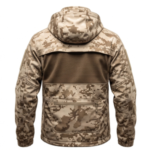 Heavy Duty Custom <b>Waterproof</b> <b>Camo</b> Hunting <b>Jacket</b> Men Breathable Windproof Outdoor Summer Sports Tactical Coat Nylon Front - Product Image 3