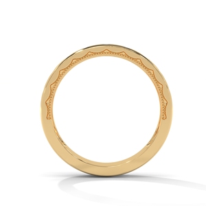 Anillo de Eternidad de Latón Chapado en Oro de 18K con Circonitas Redondas Engastadas en Garra, Joyería para Mujer para Bodas y Fiestas - Product Image 3
