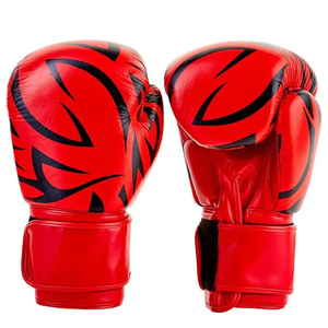 Guantes de Boxeo de Cuero para Entrenamiento de Kickboxing y Artes Marciales, Guantes de Boxeo de Cuero con Dedos Completos, Color Personalizado - Product Image 3