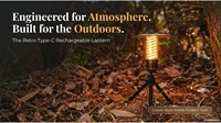 Lanterne de camping LED tactique portable et étanche avec recharge Type-C, lampe de table et suspendue pour la randonnée et les activités de plein air