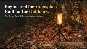 Lanterne de Camping Rétro Type-C Rechargeable, Lampe de Tente d'Urgence Étanche, Couverture d'Atmosphère Chaude, Batterie pour la Pêche - Product Image 6