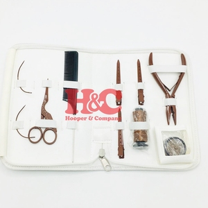 Hair Extension Tools Kit Stainless Steel Professional <b>Micro</b> Beads <b>Tape</b>-in Mini Hair Extensions Tools Kit Logo Pouch - Product Image 4