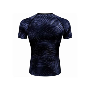 T-shirt de compression à manches courtes pour homme, coupe ajustée, séchage rapide, pour la gym, l'entraînement et la course à pied - Product Image 3