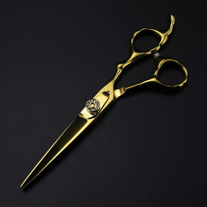 Ciseaux à effiler professionnels en acier inoxydable 6CR13 à pointe arrondie, pour droitiers, 32 dents, manche long, pour la coupe de cheveux - Product Image 6