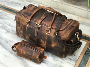 Sac de voyage week-end en cuir véritable softshell personnalisé en gros pour la gym avec service OEM – Sacs de voyage en cuir - Product Image 3