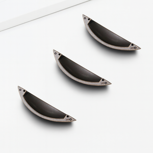 Hot Selling Vintage Braided Zinc Alloy Cabinetry Handles Half Moon <b>Rustic</b> Drawer Pull for Kitchen Bathroom Wardrobe Dining Room - Product Image 4
