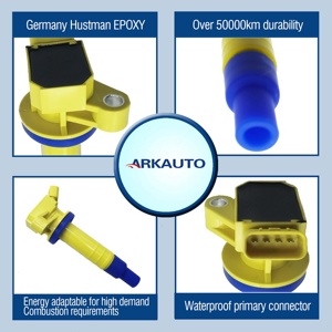 คอยล์จุดระเบิด ARKAUTO Performance รุ่น UF247 90919-02239 90919-02262 สำหรับรถยนต์ TOYOTA CELICA COROLLA MATRIX MR2 SPYDER เครื่องยนต์ <span class=keywords><strong>1.8</strong></span> L4 1ZZ - Product Image 2