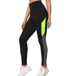 High Quality Seamless Women's Yoga Leggings ODM Supply Hot Sale Plus Size XL Solid Color <b>Tummy</b> <b>Control</b> Print Seamed Legging - Product Image 6