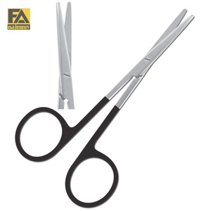 Ciseaux de Metzenbaum pour bébé, à bout arrondi, droits, instrument chirurgical, chirurgie générale, certifié CE Classe I, manuel - Product Image 1