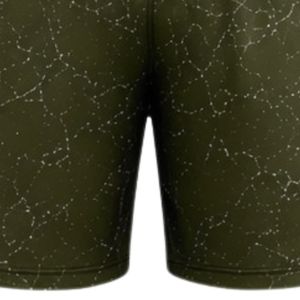 Black Olive Green Marble Print Athletic Training <b>Shorts</b> with <b>Elastic</b> <b>Waistband</b> Breathable Lightweight Gym Sports Performance We - Product Image 6