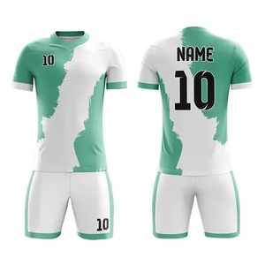 Maillot de football personnalisé en maille 100 % polyester, coupe-vent bleu, haute qualité, vente directe usine - Product Image 2