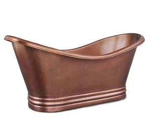 Baignoire mexicaine sur piédestal en cuivre, fabriquée à la main à partir de cuivre pur, à prix abordable et très demandée. - Product Image 2