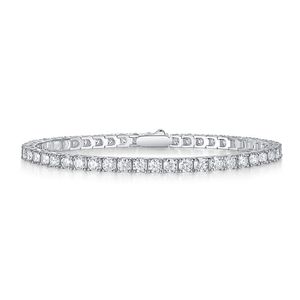 Set di Bracciali Tennis Unici nel Loro Genere con Diamanti Moissan da 0,1 Carati, Placcati in Argento Sterling S925, Gioielli Eleganti - Product Image 5
