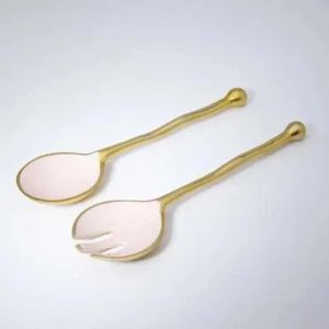 Luxury <b>Buffet</b> Service Salad <b>Server</b> Set Premium Metal Accessories for Guest Dining - Product Image 1