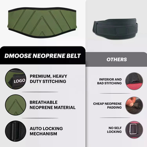 Ceintures de musculation à verrouillage rapide personnalisables, soutien dorsal en néoprène, ceinture de levage, accessoires de fitness pour la salle de sport, services OEM, ODM - Product Image 2