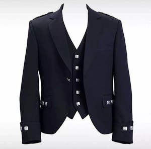 Ensemble complet de costumes de mariage pour hommes, coupe ajustée, blazer, veste, gilet, revers, un bouton, élégant, pour garçons d'honneur, luxe, à prix bas - Product Image 4