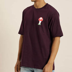 Camiseta de punto informal extragrande para hombre, 100% algodón, de manga corta, cuello redondo, con estampado de letras serigrafiado - Product Image 2