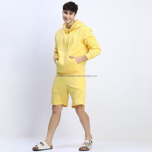 Nardon เสื้อฮู้ด2025ผ้าฝ้ายสีเหลืองสำหรับผู้ชายเสื้อมีฮู้ดติดโลโก้สำหรับฤดูหนาวทรงโอเวอร์ไซส์ผ้าคอตตอน100% ออกแบบได้ตามต้องการ - Product Image 4