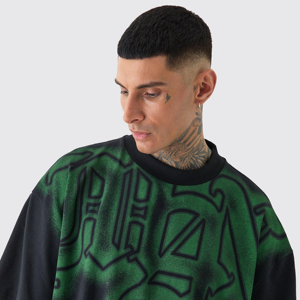 Camiseta de Hombre Oversize con Estampado 3D, Algodón Premium, Corte Holgado, Impresión Gráfica Personalizada, Manga Corta, Estilo Urbano Casual, Cómoda - Product Image 5