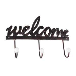 Gancho de Pared Decorativo de Metal Estilo Rústico, Perchero Resistente de Estilo Antiguo para Ropa, Toallas, Llaves y Organizador - Product Image 1