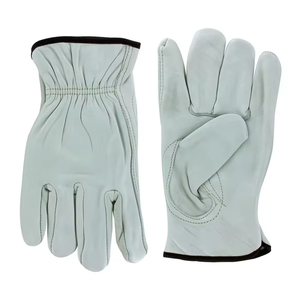 Gants de travail en cuir et polyester durables, antidérapants, pour la protection des mains, imperméables, isolés thermiquement, gants de sécurité contre la chaleur - Product Image 3