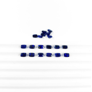 Saphir bleu naturel de Bangkok, taille coussin longue calibrée 3x5mm, pierre précieuse de saphir bleu naturel à facettes pour la fabrication de bijoux - Product Image 4