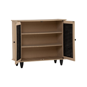 High Quality Compact Wooden Cabinet Double <b>Door</b> Low Level Storage for Apartment Rental Property and Hallway Walkway <b>Stand</b> - Product Image 6