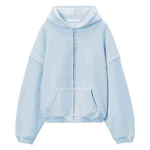 Hoodies amples de haute qualité pour fabricants, en molleton French Terry épais, coupe courte et surdimensionnée - Product Image 6