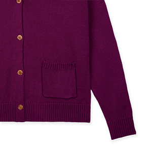 Cárdigan de Punto para Mujer, Cuello en V, Manga Larga, Color Sólido, Botones al Frente, Bolsillo, Diseño Simple, ODM, Ropa de Invierno - Product Image 4