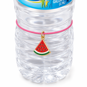 Bande de bouteille d'eau personnalisée en métal émaillé avec breloque baleine, anneau d'identification et de suivi en silicone élastique pour la gym et l'école - Product Image 3
