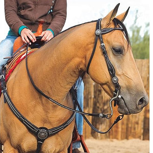 Brida de Caballo de Alta Calidad para Salto, Ajustable, Ligera, de Cuero Genuino, para Equitación - Product Image 2
