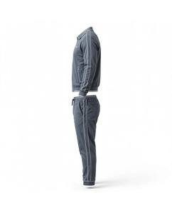 Chándal Deportivo Personalizado para Hombre, Manga Larga, Cuello Camisero, Color Sólido, Informal, Transpirable, Ligero, de Poliéster y Algodón - Product Image 5
