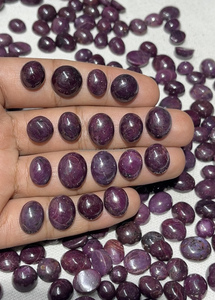 Genuine Premium Natural Red <b>Ruby</b> Cabochon Smooth Polished Gemstone for Rings & Pendants Mix Shape Mix Size 10-15MM - Product Image 6