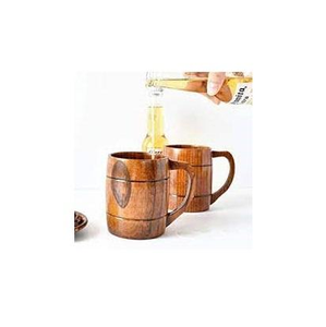 Mug à café en bois naturel, tasse écologique, mug à café en bambou, artisanat indien, produit en promotion - Product Image 3