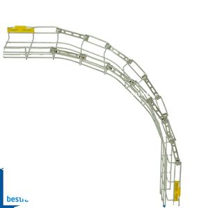 Bandeja de gestión de cables Bestray para exterior, codo vertical de 90 grados (gran radio), suministro directo de fábrica, diseño perforado de acero inoxidable 304 - Product Image 2