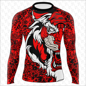 Camiseta de manga larga sublimada personalizada para hombre, de secado rápido, con impresión por sublimación, material de poliéster, OEM. - Product Image 1